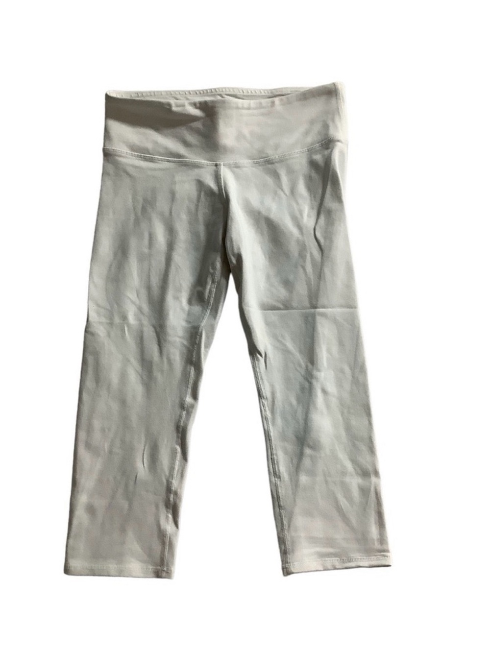 Alo Yoga White Crop Leggings, Pedal Pusher, XS